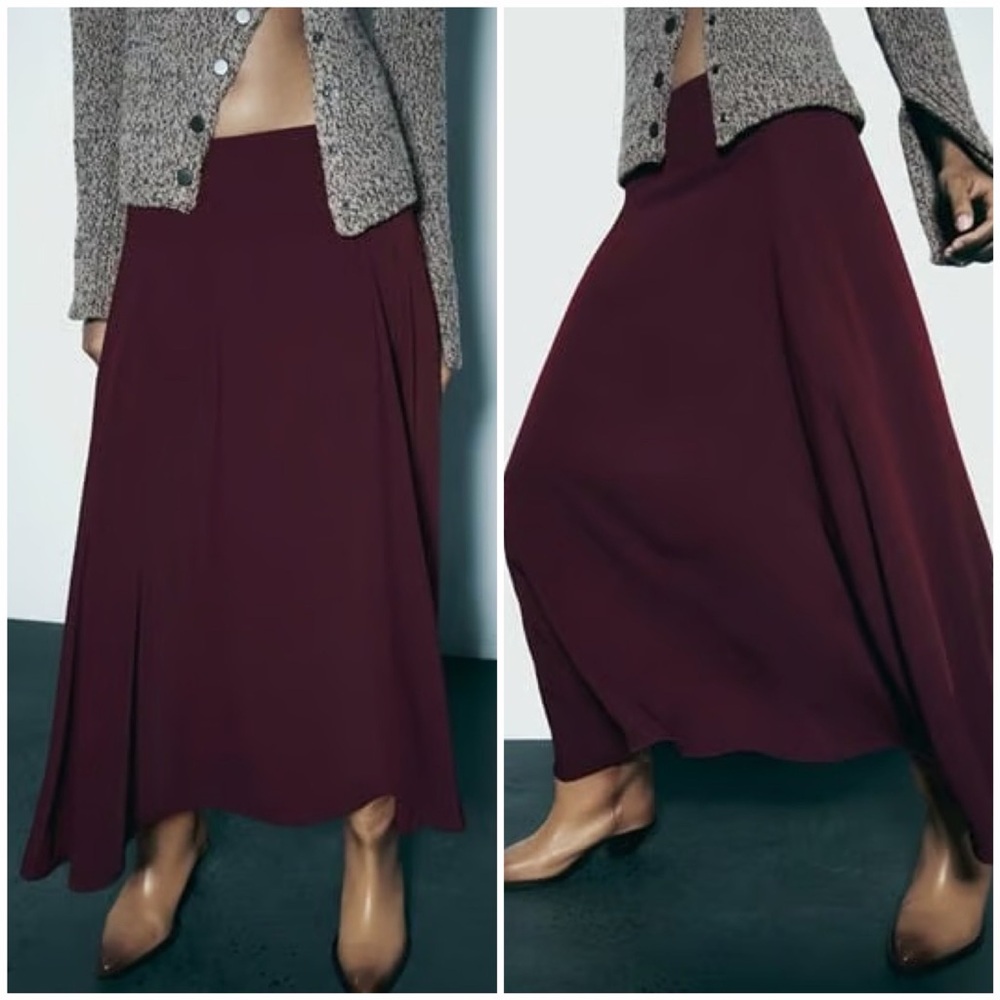 ZARA ASYMMETRICAL CAPE SKIRT
